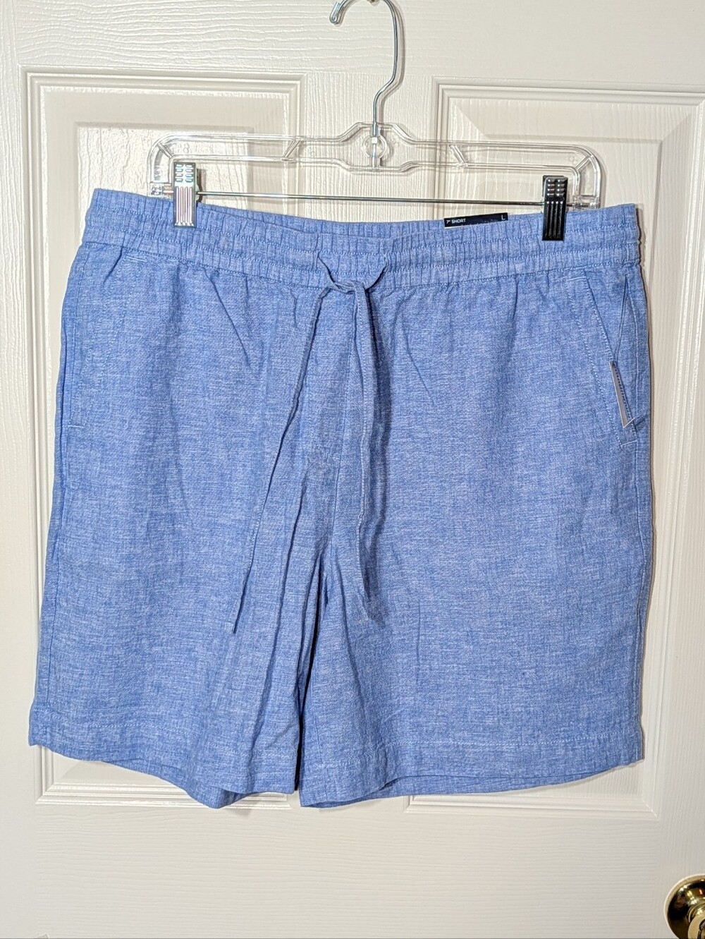 TALBOTS Drawstring Linen Blend Shorts